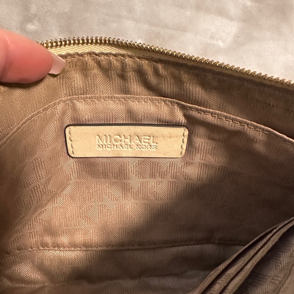 Michael Kors Metallic Python Envelope Clutch‎ – L… - image 4